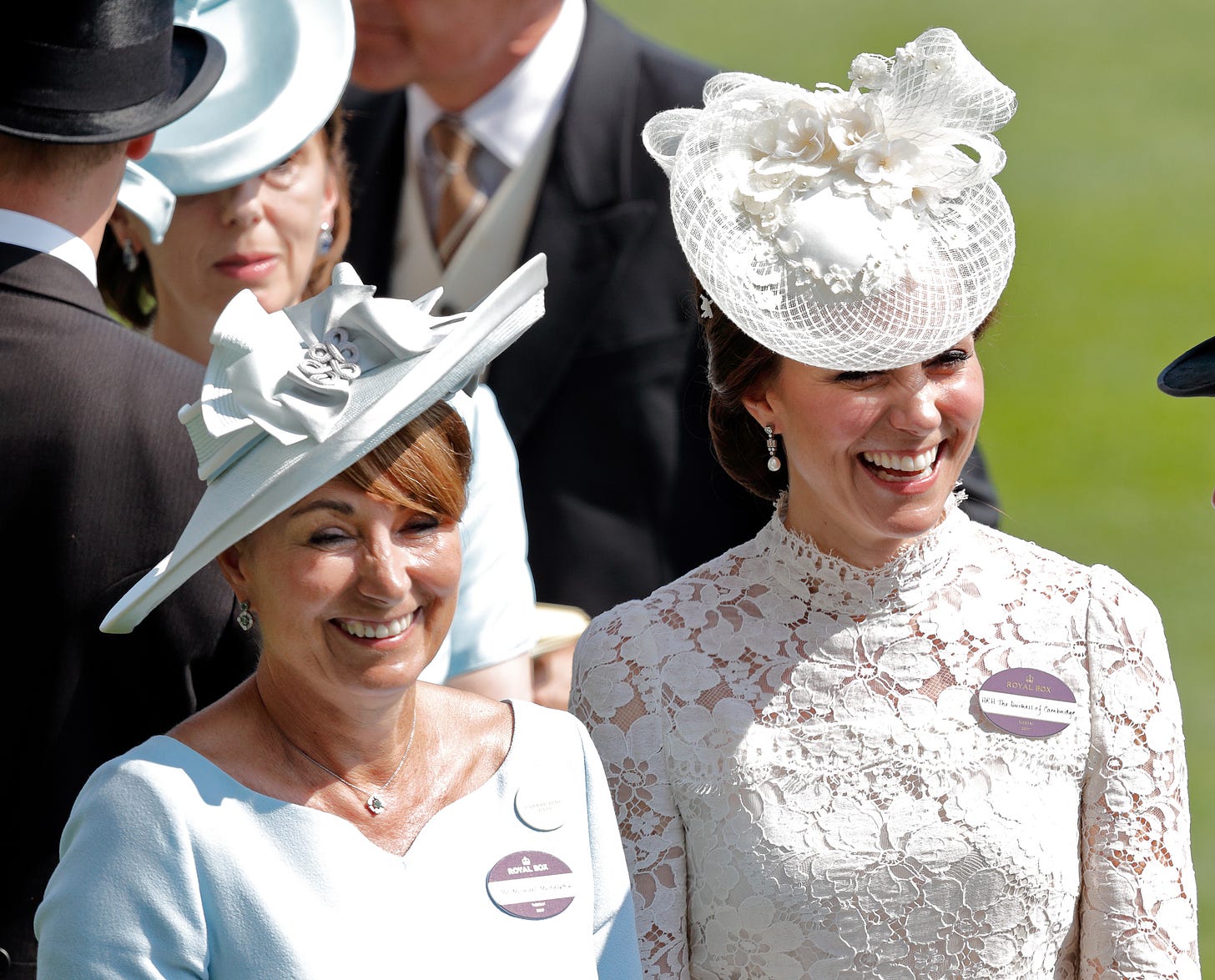 carole and kate middleton at ascot