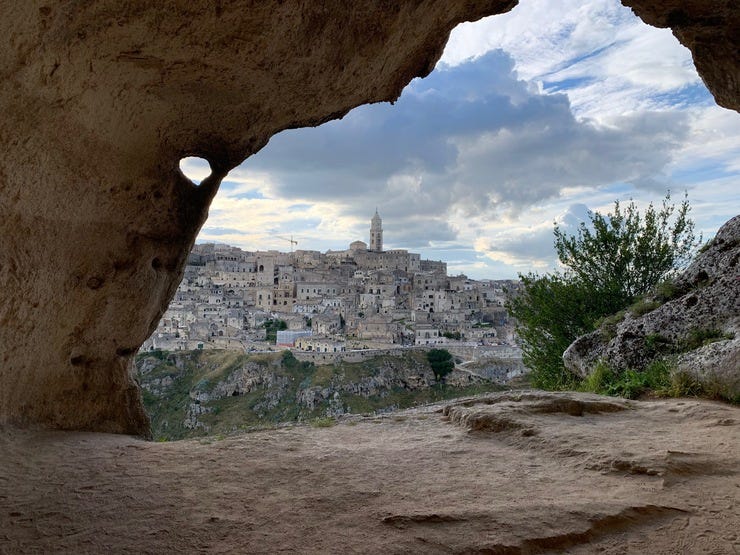 The town of Matera, in Italy.