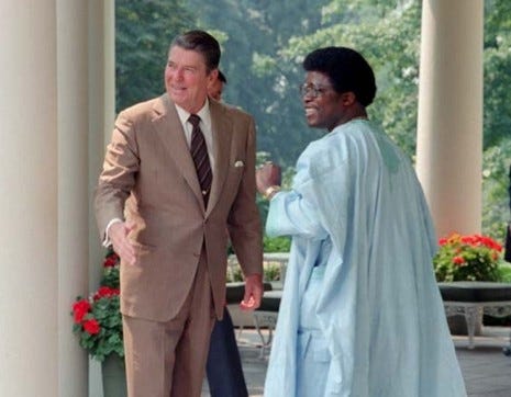 Ronald Reagan introduces 'Chairman Moe' (1982) | Dangerous Minds