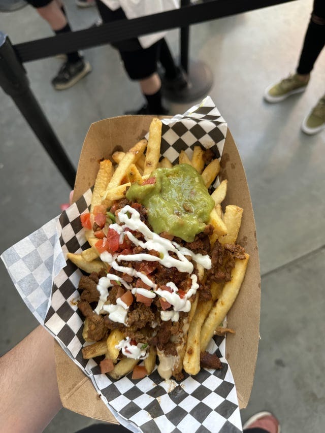 r/LAFC - Match Day 1: Carne Asada Fries & Hot Cheeto Fried Pickles Review