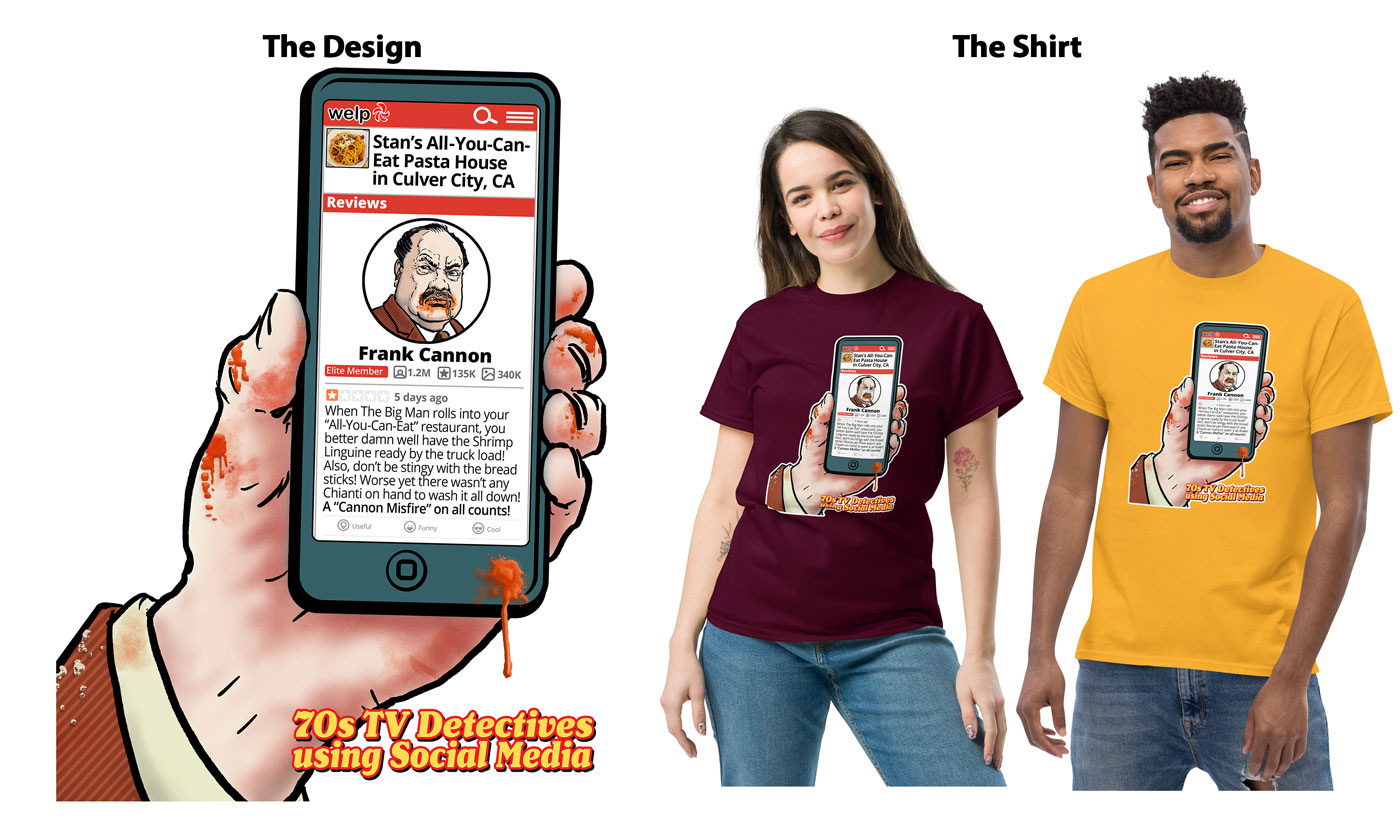 Tv Detective Frank Cannon T shirt