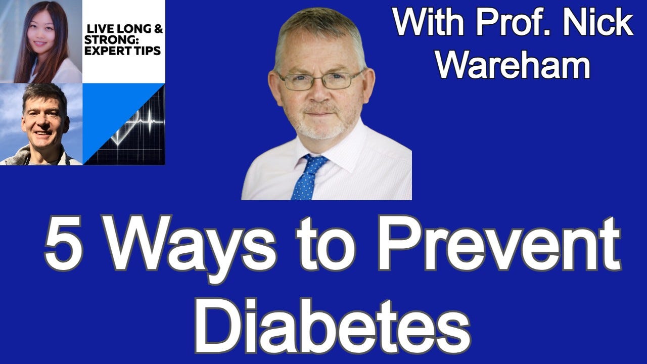 How to prevent, diagnose and treat diabetes naturally. With Professor Nick Wareham