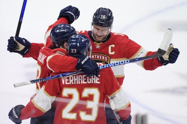 Florida Panthers march on in NHL playoffs after long-awaited series win  against Tampa Bay Lightning | AP News