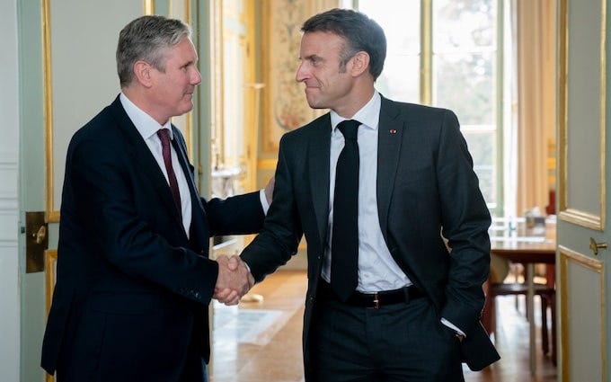 Starmer e Macron