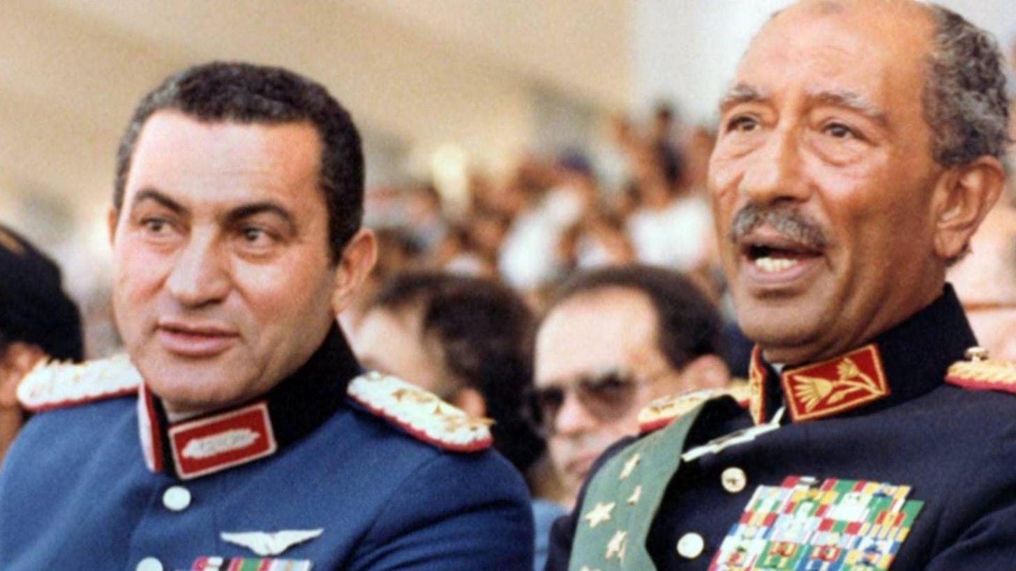 Mubarak e Sadat