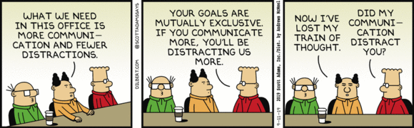Dilbert Calls Out Distracting Communication