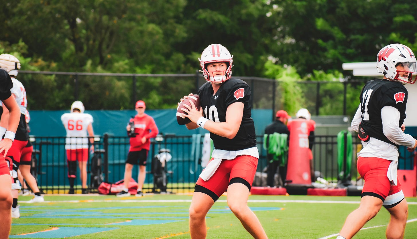 Wisconsin Badgers starting quarterback Tyler Van Dyke enters the transfer portal