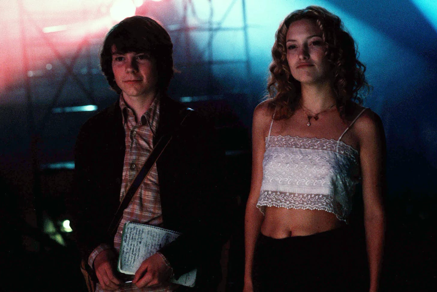 William and Penny Lane backstage at the concert in Almost Famous.