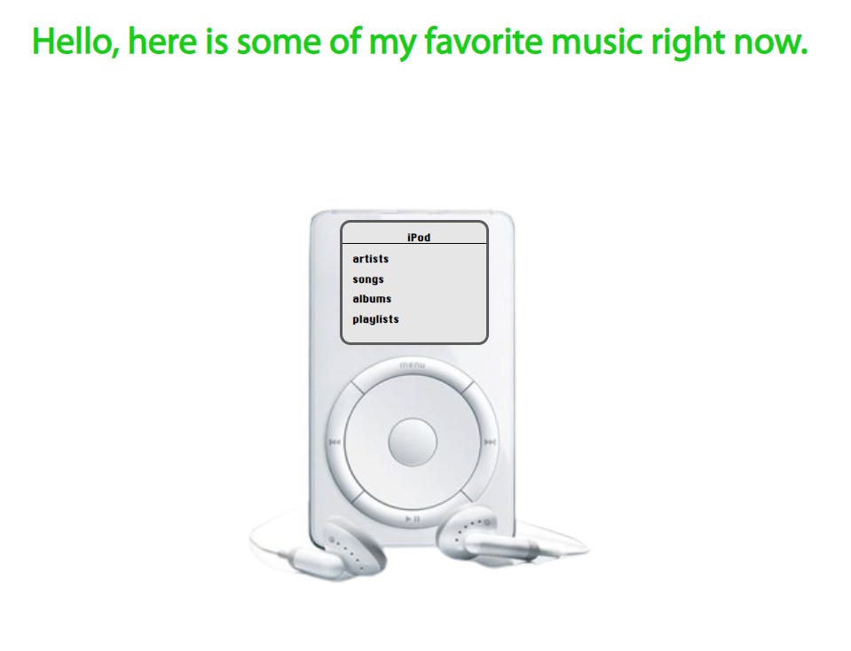a gen 1 iPod from Jake's site "iPodify".