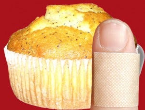 bandages and lemon muffins