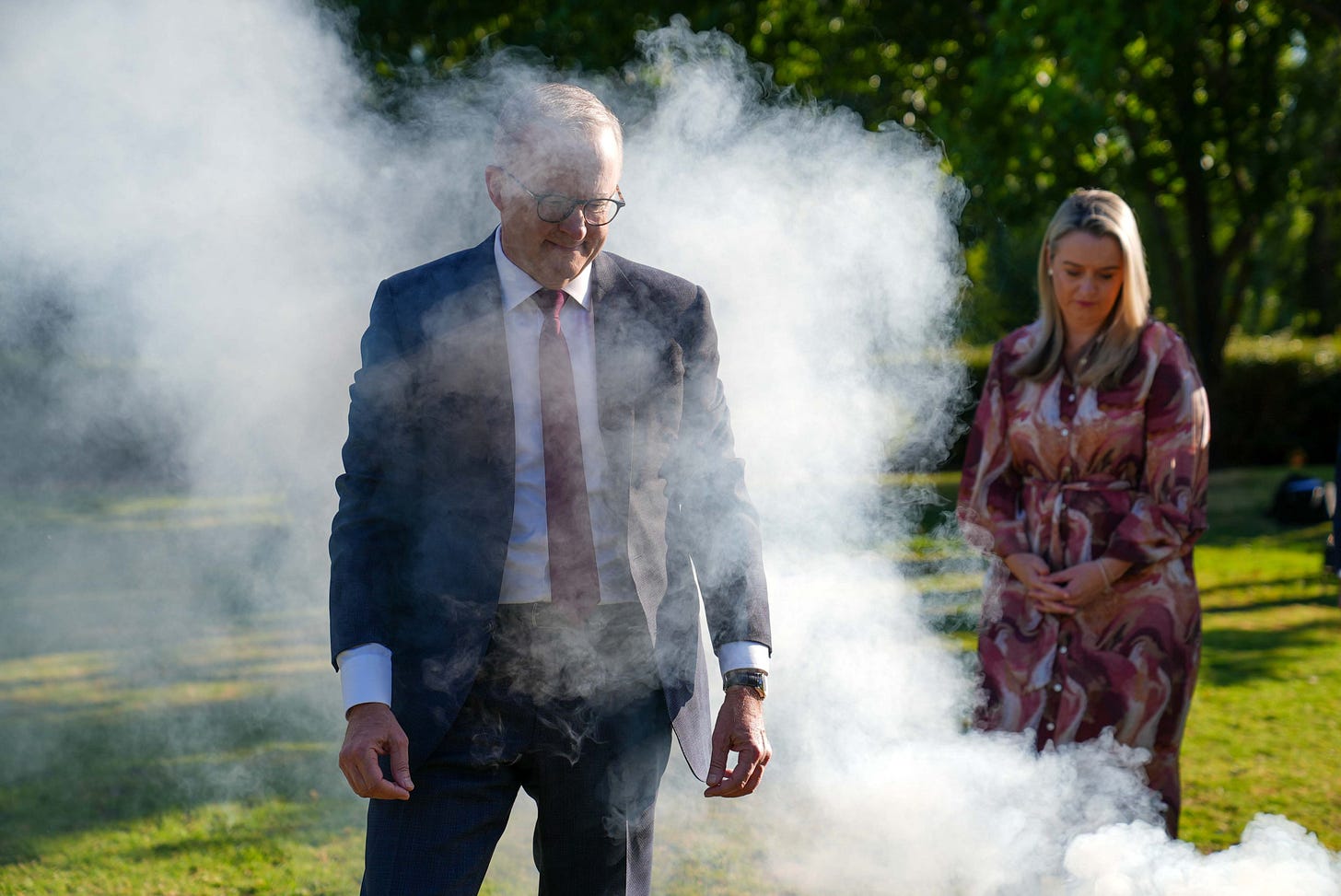 Anthony Albanese on X: "A moving Welcome to Country and Smoking Ceremony  this morning in Canberra. https://t.co/cP72s5Rj4f" / X