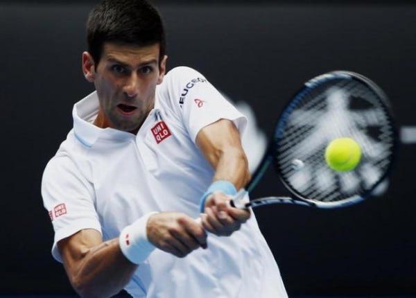 novak djokovic vs john isner in 2015 miami open master semi finals