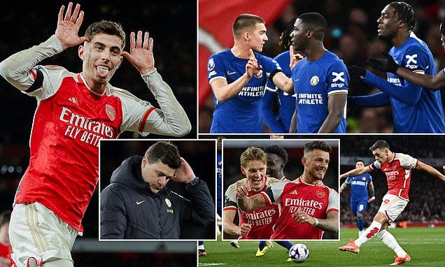 So much for The Choke. Resurgent Arsenal humiliated Chelsea in 5-0 rout,  writes OLIVER HOLT, while Blues look half a team without Cole Palmer |  Daily Mail Online