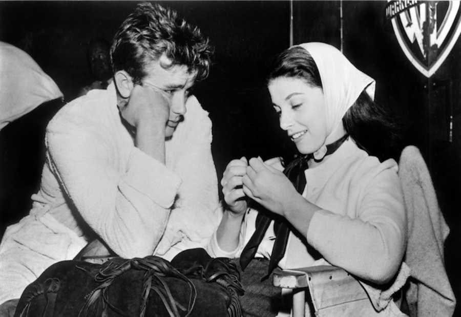 James Dean and Pier Angeli.