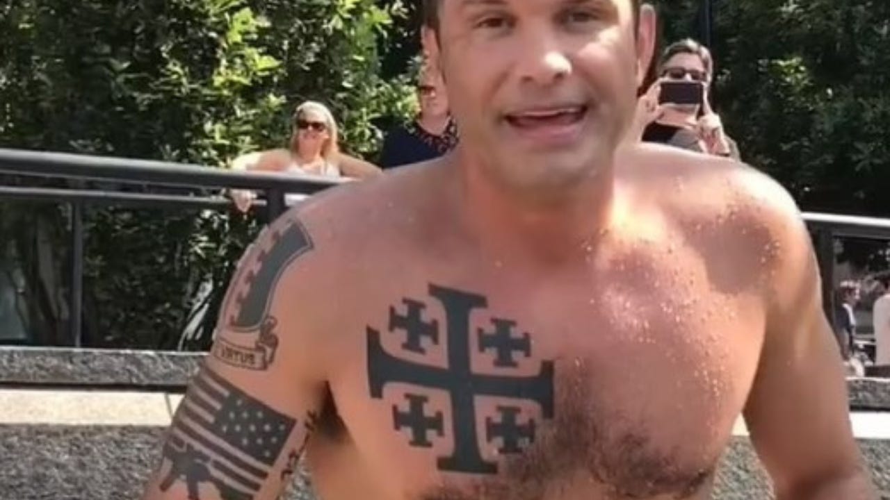 Pete Hegseth Swastika Tattoo: 'Democrats think this is Swastika': Row over  chest tattoo of Trump's secretary of defense Pete Hegseth - Times of India