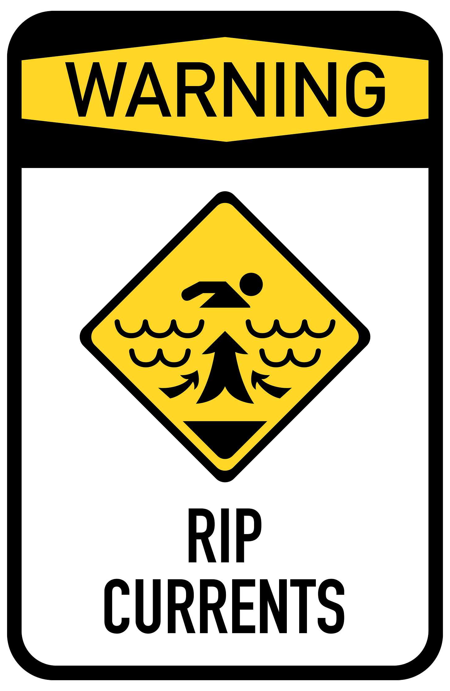 RIP Currents Sign PNG Clip Art - Best WEB Clipart