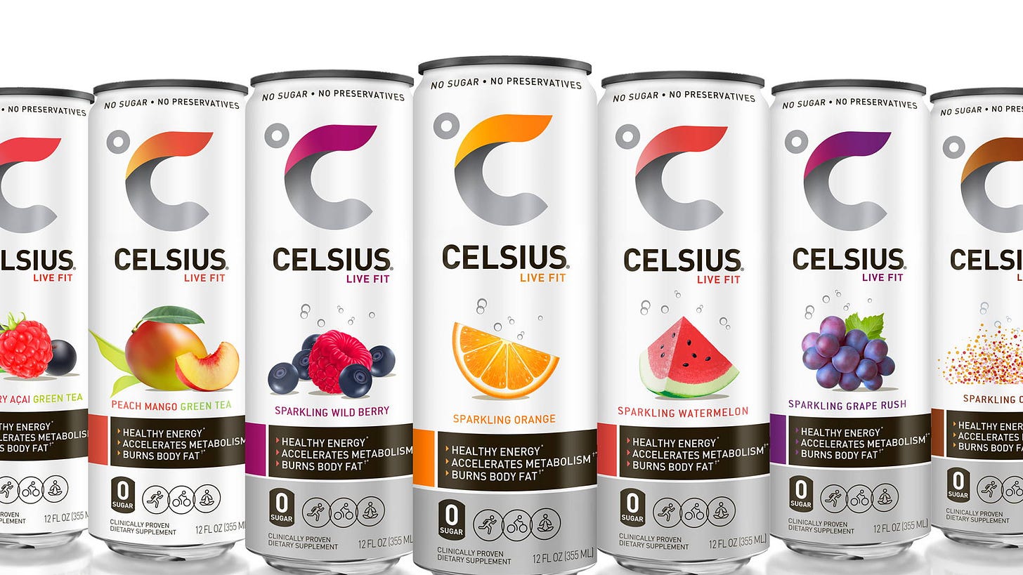 Celsius Healthy Energy Beverage | Dieline - Design, Branding & Packaging  Inspiration