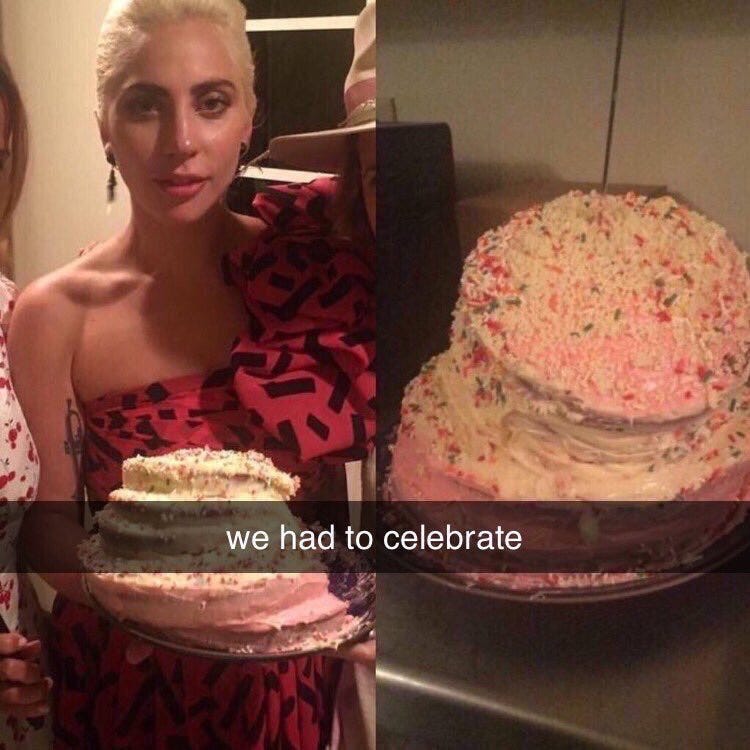 reactions on X: "lady gaga cake we had to celebrate  https://t.co/N5veb7PLFC" / X