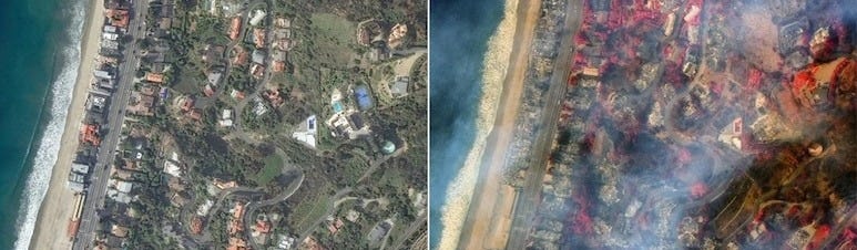 What "Hell" Looks Like: Satellite Pics Show Los Angeles Ravaged By Wildfire