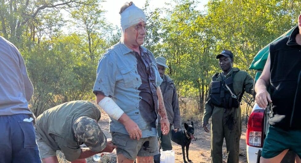 Guy Whittall survives leopard attack