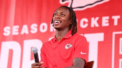 Voice of the Chiefs Mitch Holthus Introduces Wide Receiver Xavier Worthy to  Chiefs Kingdom at Season Ticket Member Draft Fest | 2024 NFL Draft