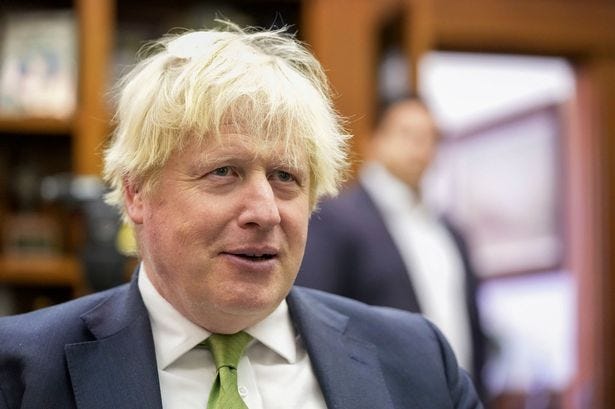 Former British Prime Minister Boris Johnson