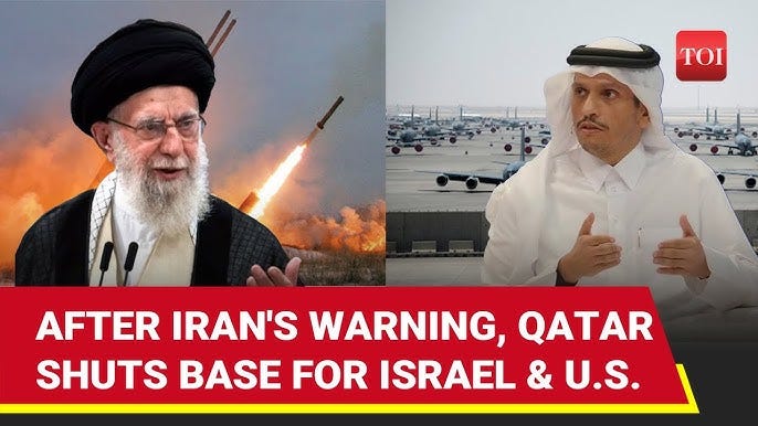 Iran's Warning Spooks U.S. Ally; Qatar 'Bans' Israel From Using Military  Base To Attack Tehran