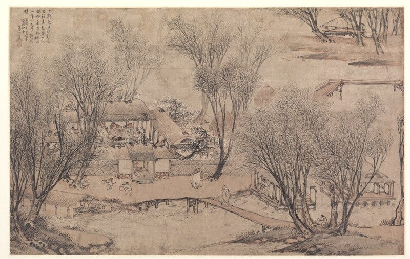 File:Li Shida - New Year's Day in a Village at Stone Lake - 1980.178 - Cleveland Museum of Art.tiff
