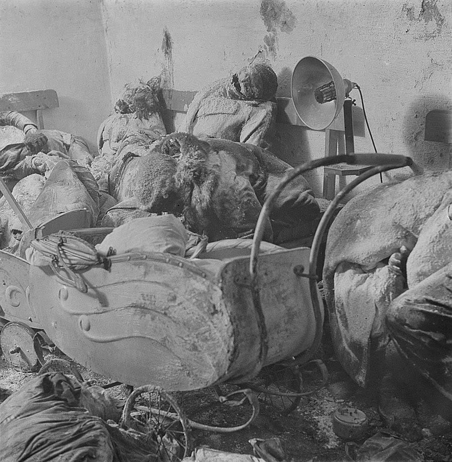 A pile of bodies awaits cremation after the bombing of Dresden, 1945 - Rare  Historical Photos