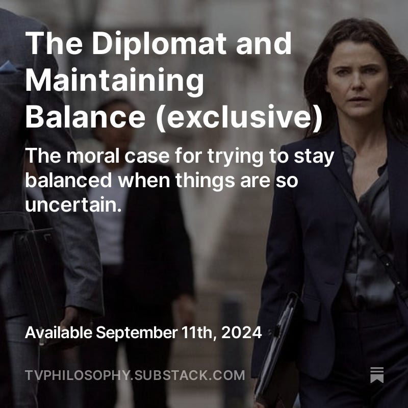 The Diplomat starring Keri Russell, Rufus Sewell and David Gyasi. Click here to upgrade and get it when it comes out.