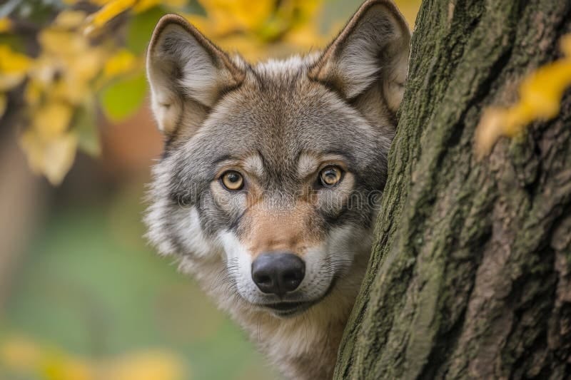 173 Wolf Behind Tree Stock Photos - Free & Royalty-Free Stock Photos from  Dreamstime