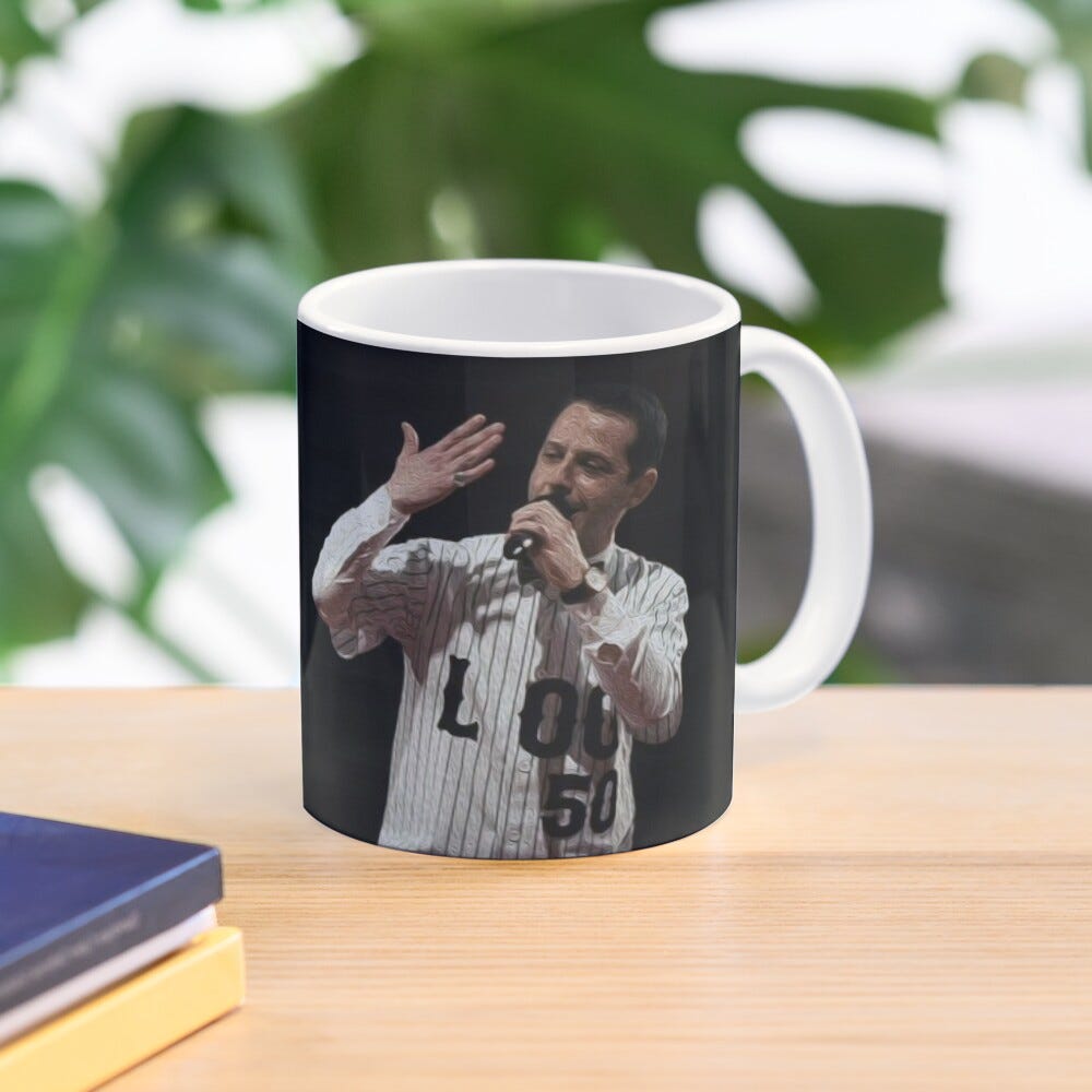 Caneca com a foto do Kendall fazendo rap