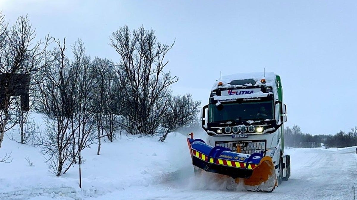 electric truck snow norway