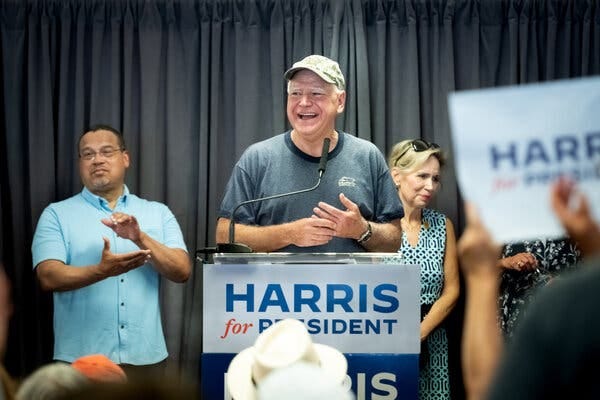 Facts About Tim Walz: Teacher, Veteran and Harris's VP Pick - The New York  Times