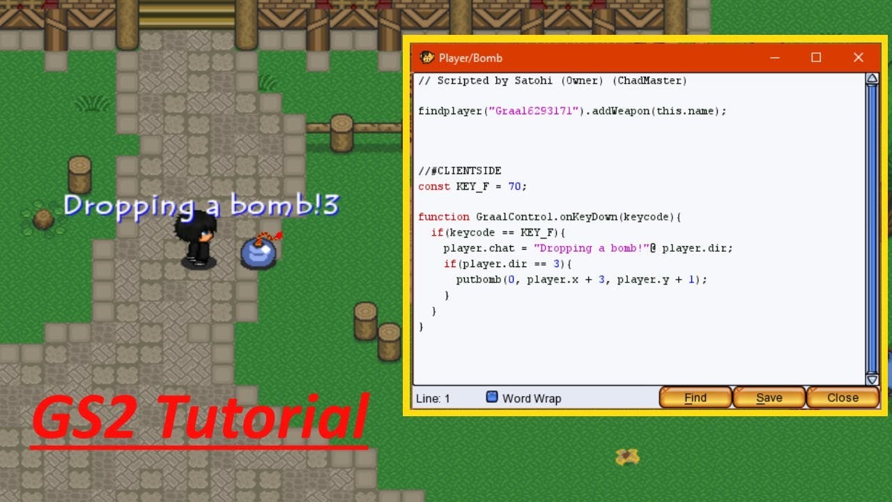 How to create weapons in graal online player worlds (GS2 Scripting) -  YouTube