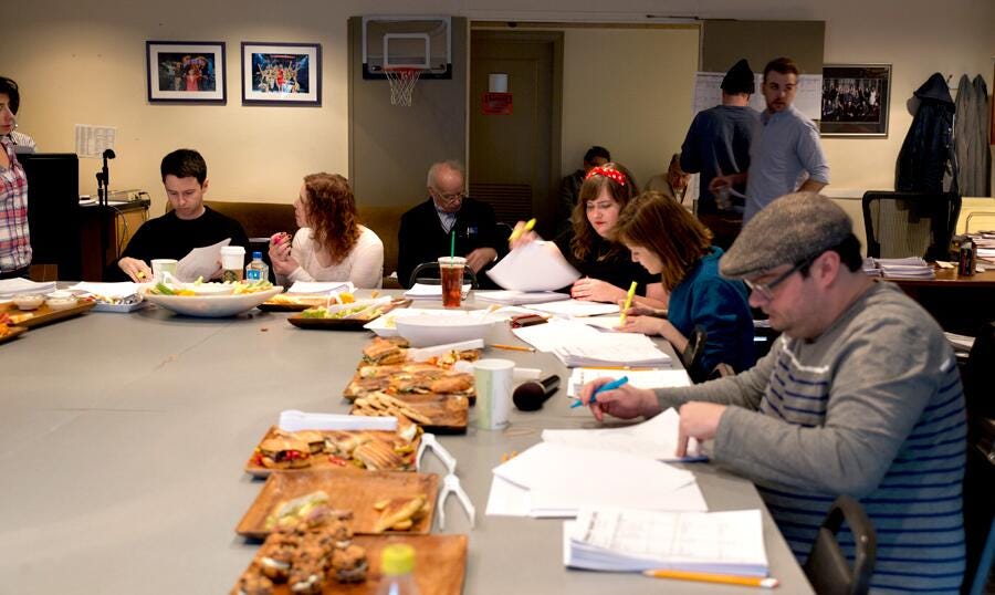 Saturday Night Live - SNL on X: "One more from the table. #ReadThru #SNL  http://t.co/JxEV04hh1b" / X
