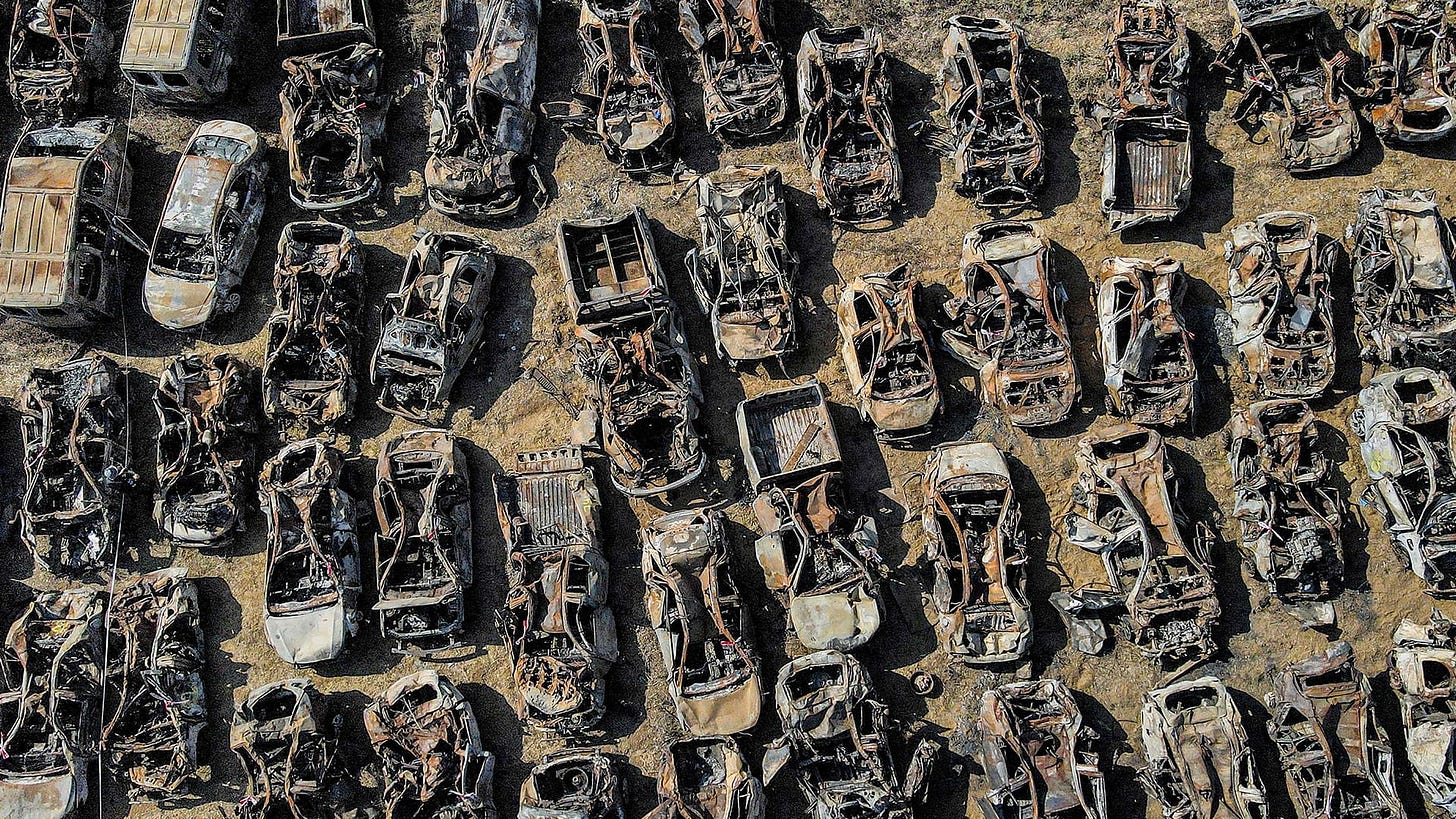 Burnt-out cars a haunting remnant of the Hamas attacks | CBC.ca