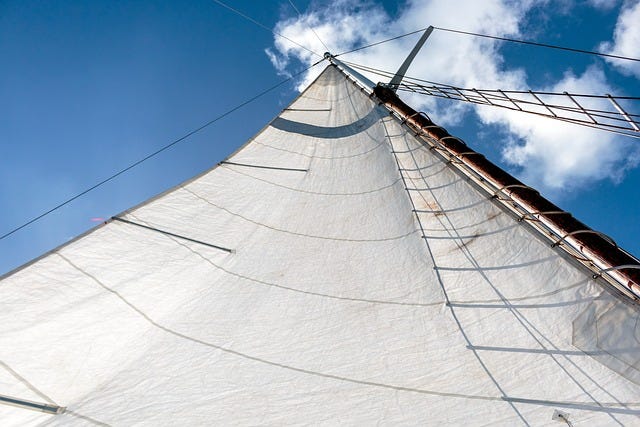 sailboat sail from the boat