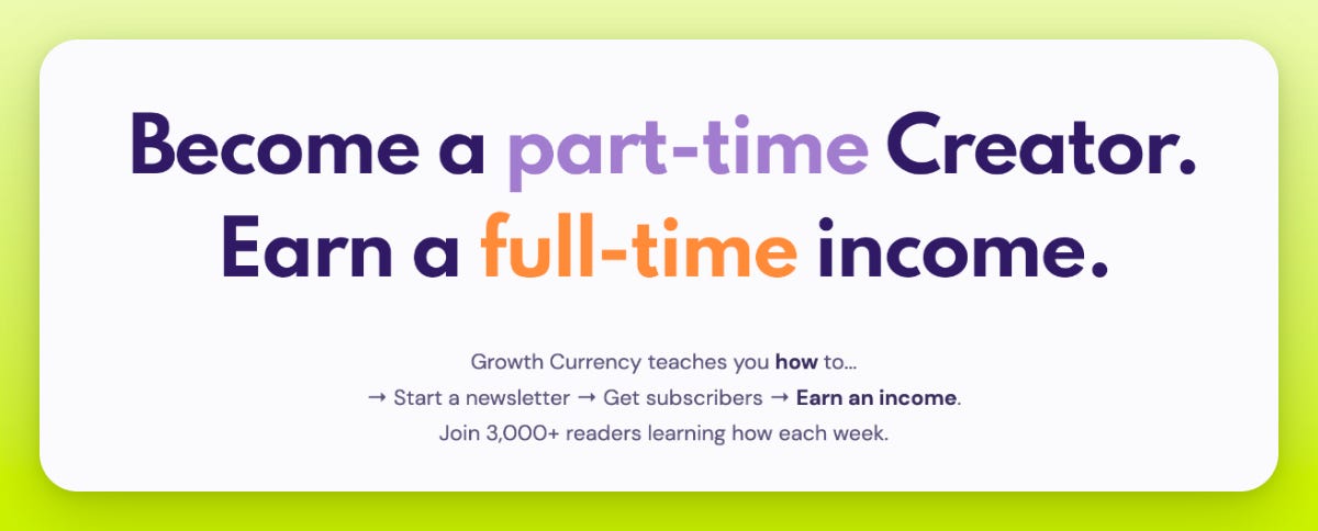 Growth Currency Newsletter
