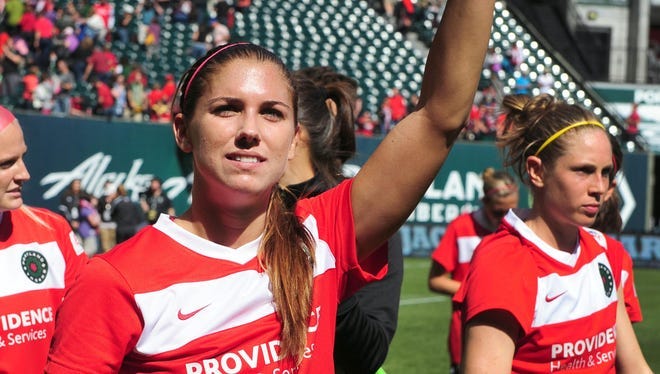 2013: Portland Thorns forward Alex Morgan (13).