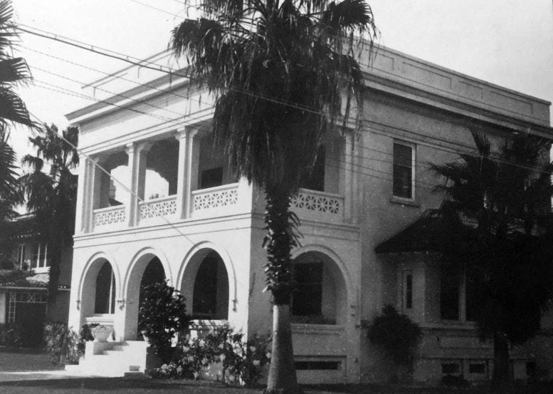 Figure 1: The first concrete poured residence constructed by E.A. Waddell in 1898 on Short Street in downtown Miami.