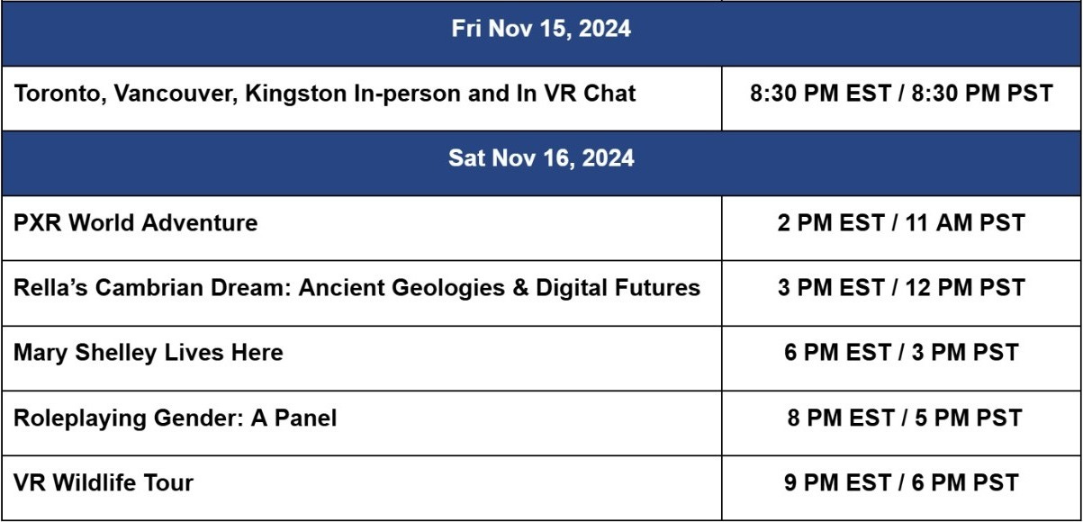 PXR Conference 2024 - list of talks Fri Nov 15, 2024 and Sat Nov 16, 2024