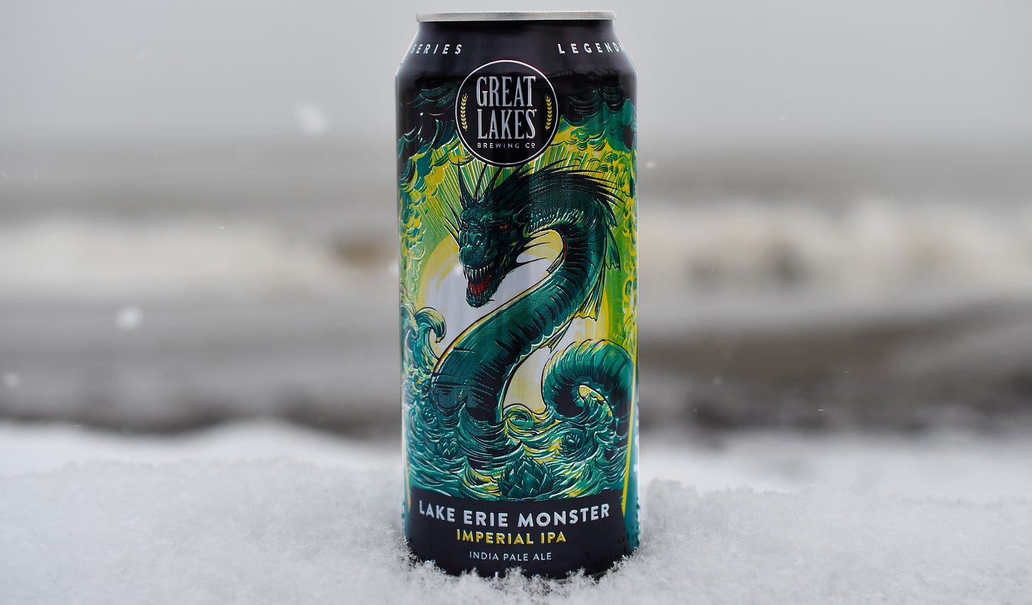 Image of Lake Erie Monster Imperial IPA beer.