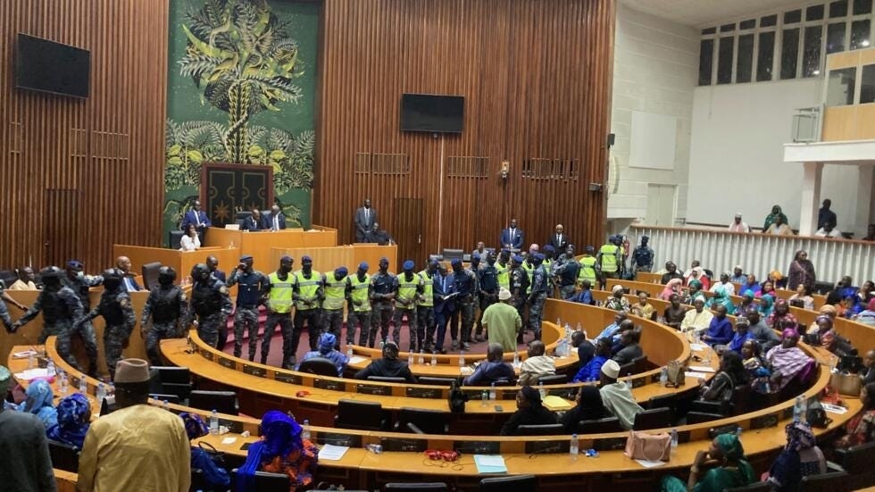 The National Assembly meeting on 5 February 2024 in Dakar, Senegal