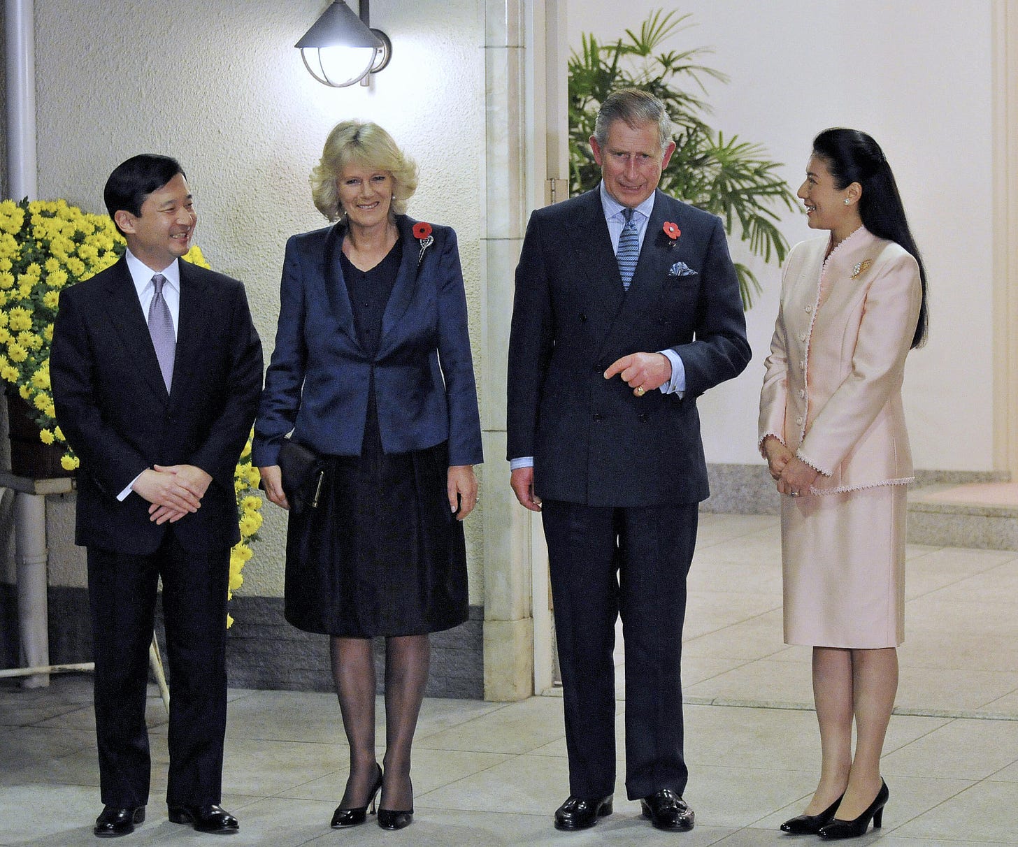 Charles and Camilla with Naruhito and Masako in 2008