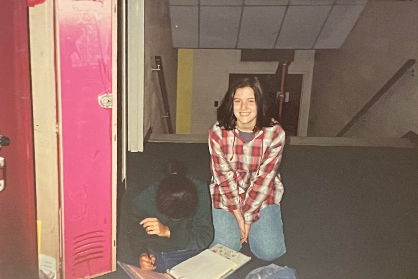 Kristina as a teenager in the nineties feeling all the feels.