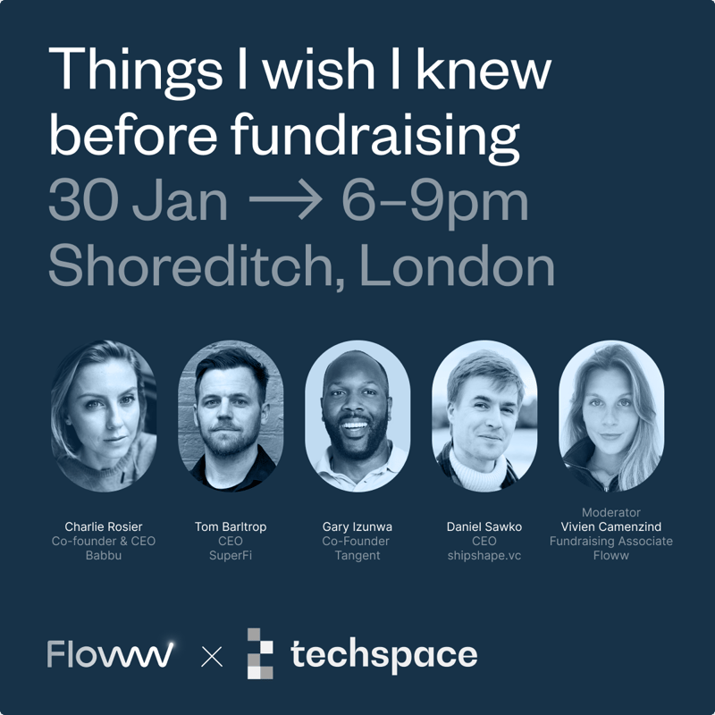 Cover Image for Things I wish I knew before fundraising: A panel discussion by Floww and Techspace
