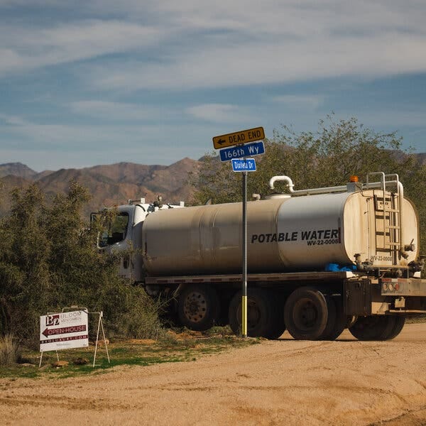 Some water haulers are now driving longer distances since they can’t fill up in Scottsdale.