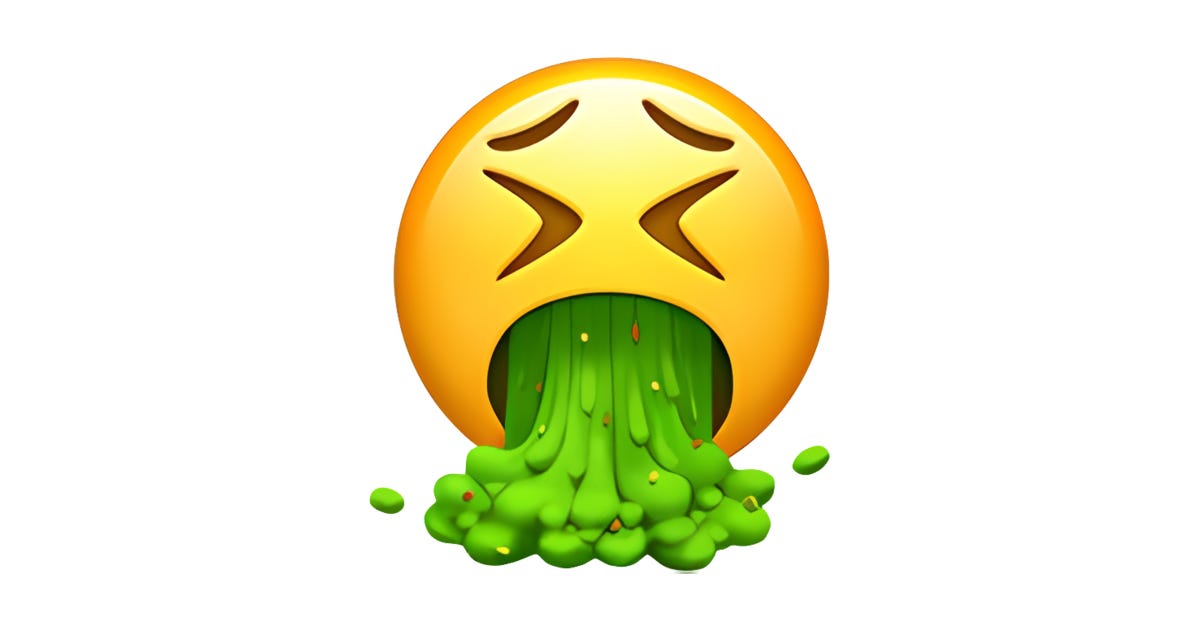 🤮 Face Vomiting Emoji — Meaning In Texting, Copy & Paste 📚