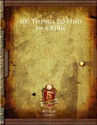 100 Things to Find in a Ruin (5E)